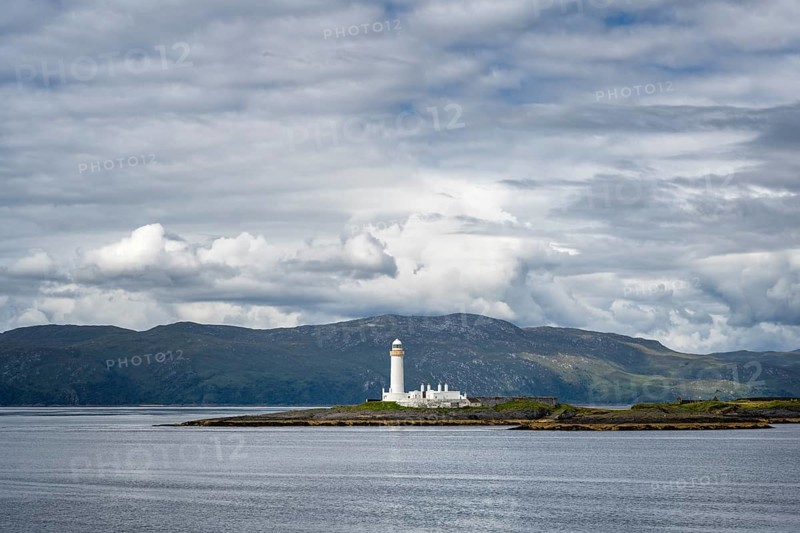 The Lismore Lighthouse on the uninhabited island of Eilean Musdile
