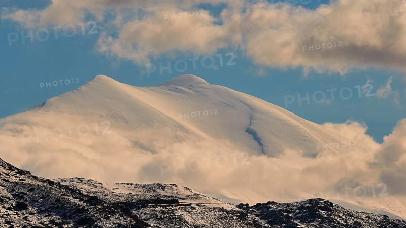 Snow-covered peak of Psiloritis