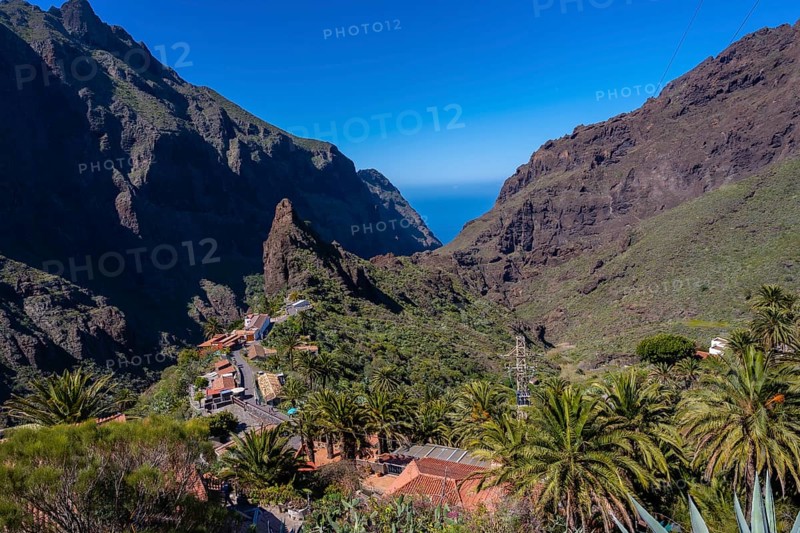The beautiful Masca the mountain municipality in the north of Tenerife