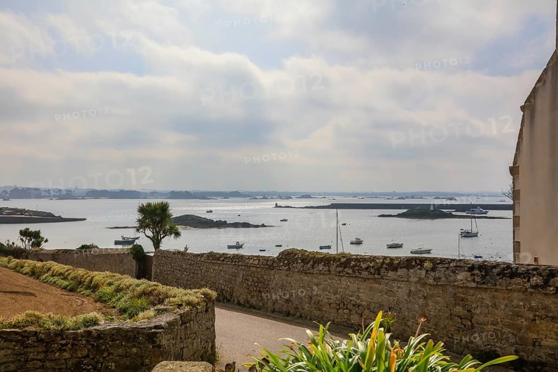 View from the church Eglise Notre-Dame-du-Bon-Secours to the mainland