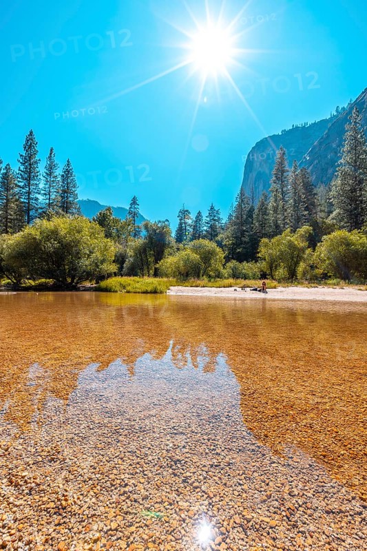 Mirror lake is the perfect place to cool off in Yosemite. California