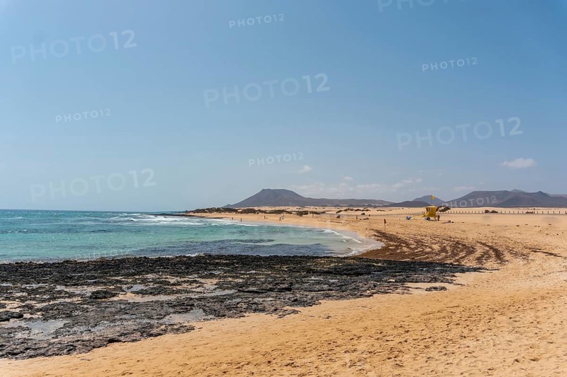 Beach of the dunes of the Natural Park of Corralejo