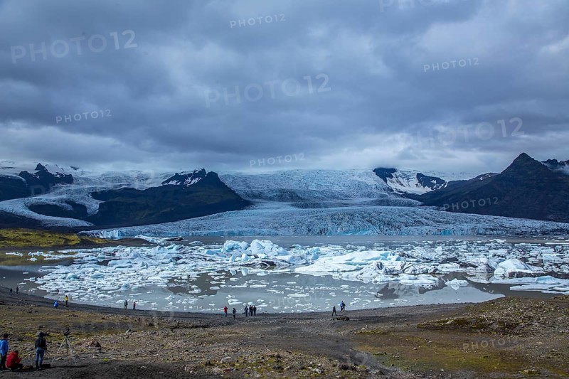 Beautiful icebergs the Jokulsarlon Ice Lake in the golden circle of southern Iceland