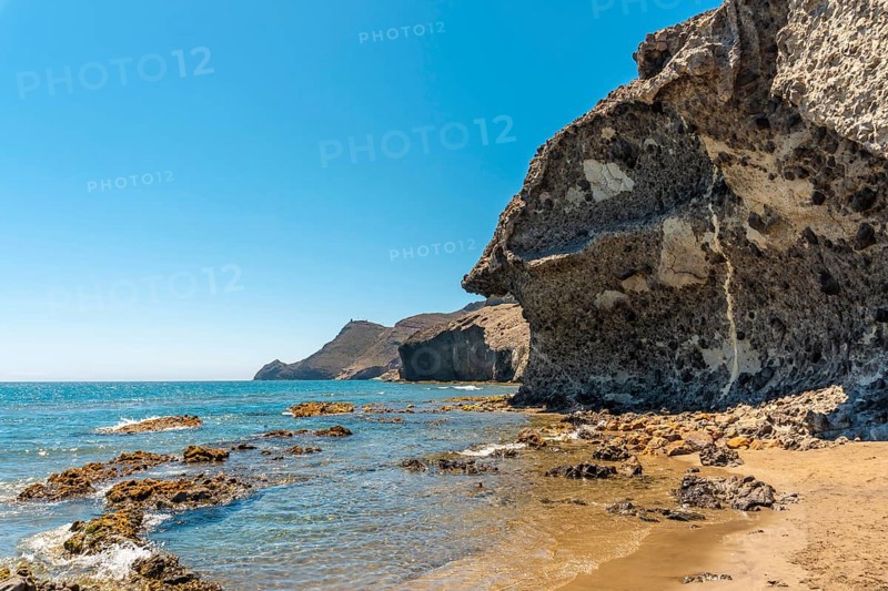Summer at Monsul Beach in the Cabo de Gata Natural Park