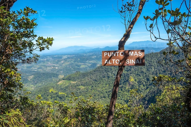 The highest point called Sinai of the Cerro Azul Meambar National Park