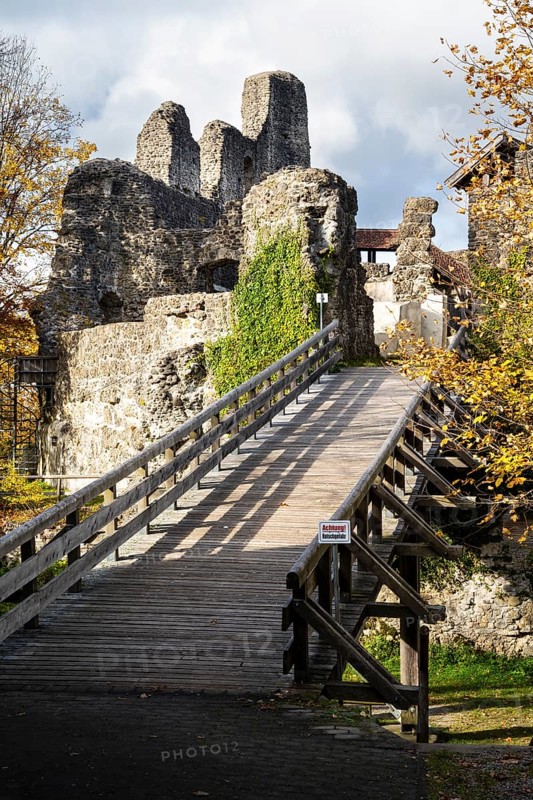 The castle ruins of Alt-Trauchburg