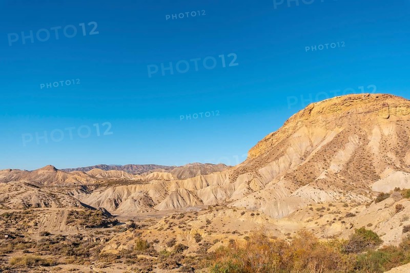 Barranco de Las Salinas in the desert of Tabernas