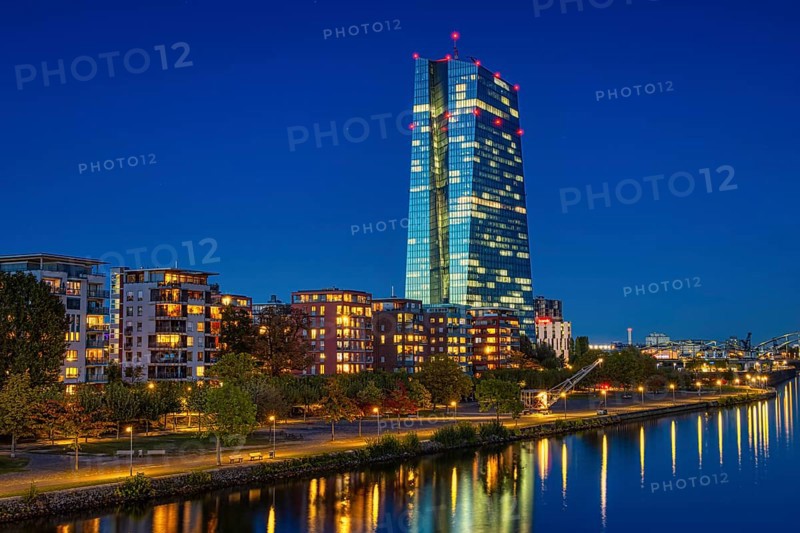 The lights of the European Central Bank