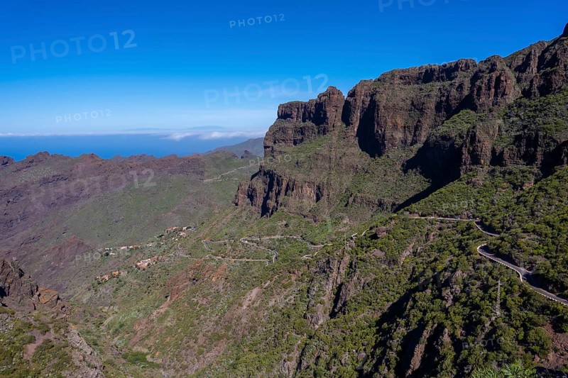 Masca Canyon in the mountain municipality in the north of Tenerife
