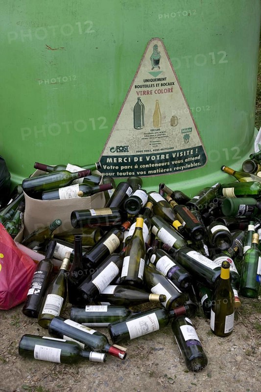 Glass collection point