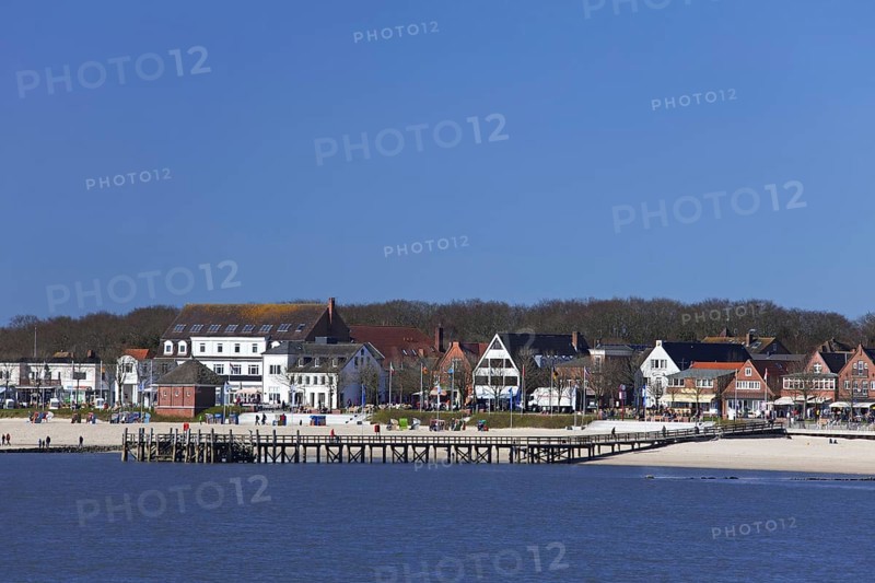 Beach of seaside resort at Wyk auf Foehr