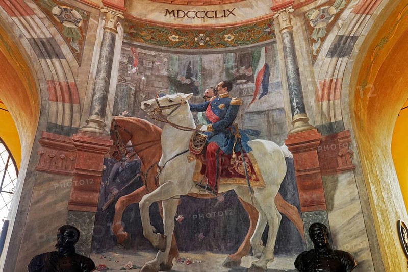 Painting Vittorio Emanuele II on Horseback