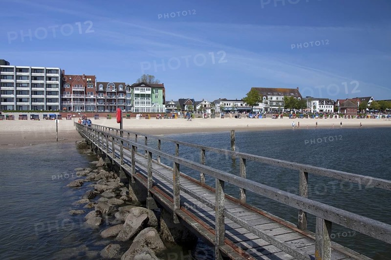 Beach of seaside resort at Wyk auf Foehr
