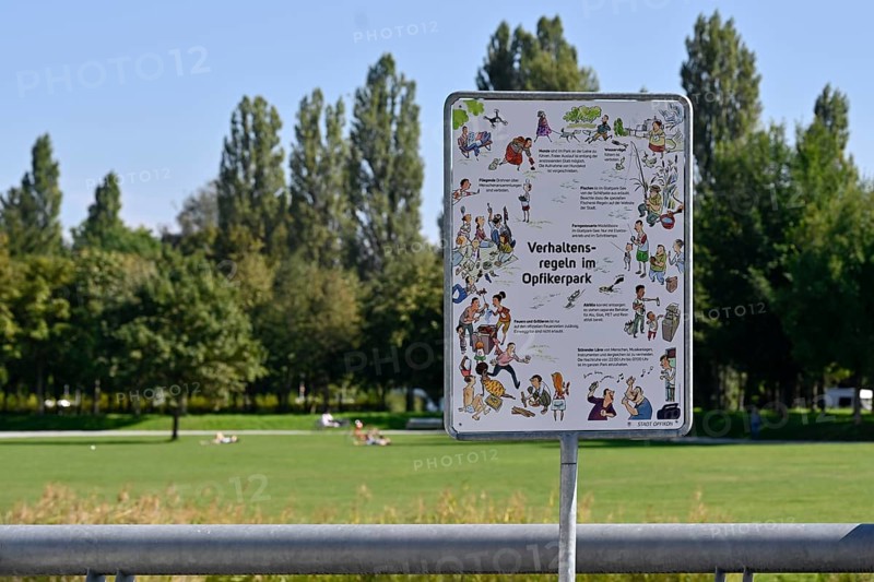 Sign Rules of Conduct Opfikerpark Switzerland