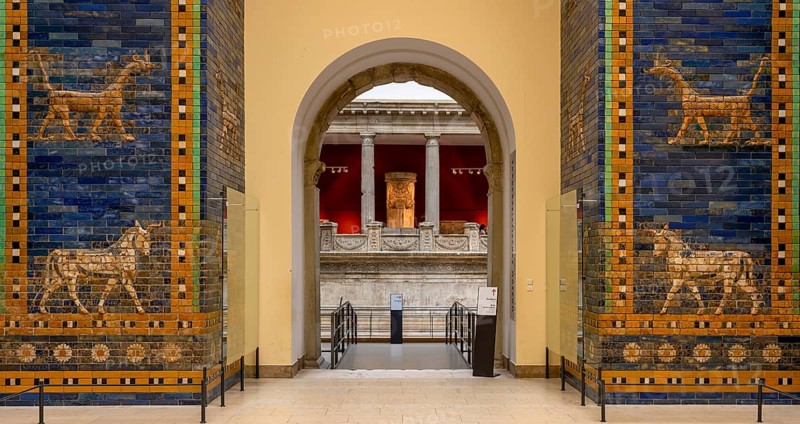 Ishtar Gate of Babylon Pergamon Museum Berlin Germany