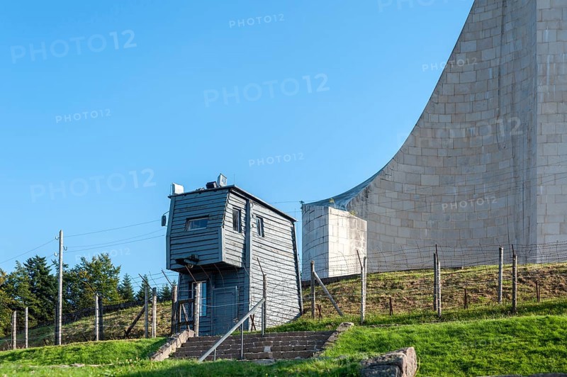 Watchtower of the former concentration camp Natzweiler-Struthof