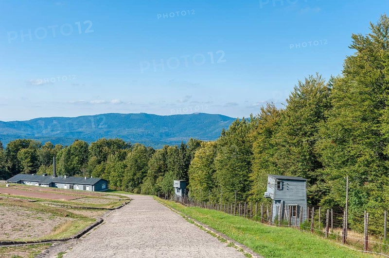 View over the site of the former concentration camp Natzweiler-Struthof
