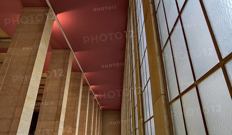 Architectural details of the main hall of the former Tempelhof Airport