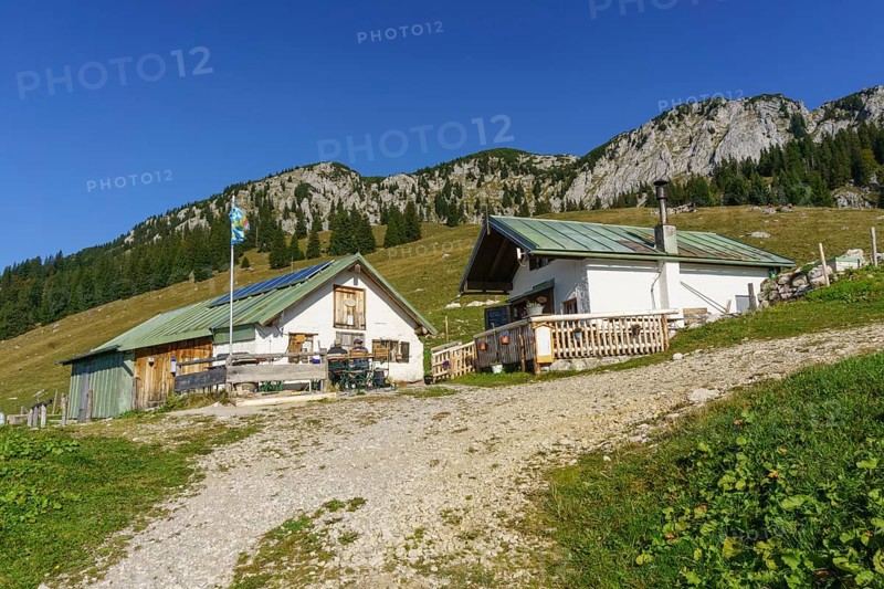 Bichler Alm in front of Benediktenwand