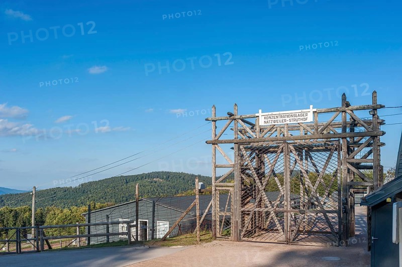 Entrance area of the former concentration camp Natzweiler-Struthof