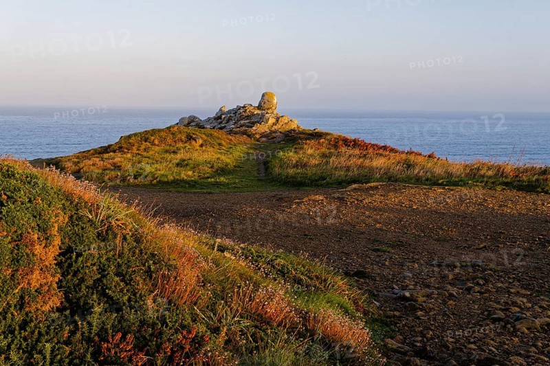 Morning atmosphere on the rocky coast of Pointe de Brezellec