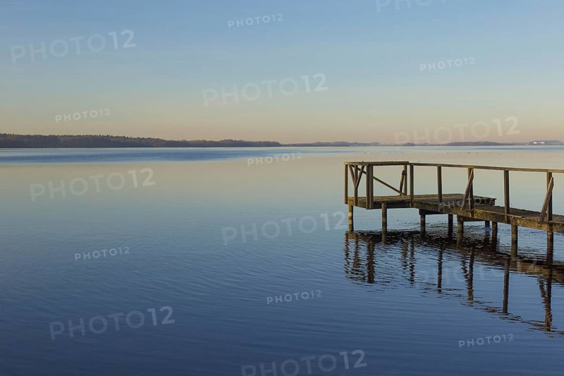 Wooden jetty at Grosser Ploener See