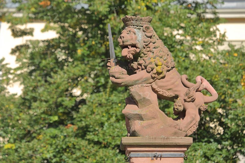 Lion figure with sword