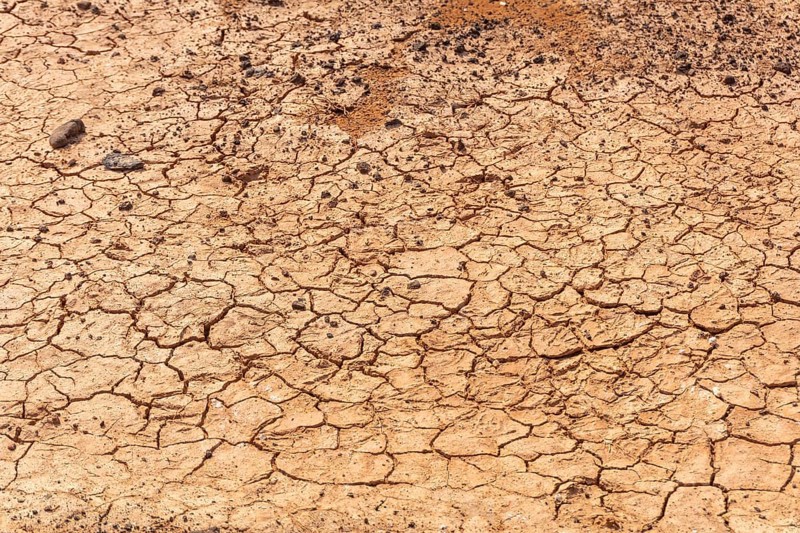 Much drought in Las Salinas de Lobos on the Isla de Lobos