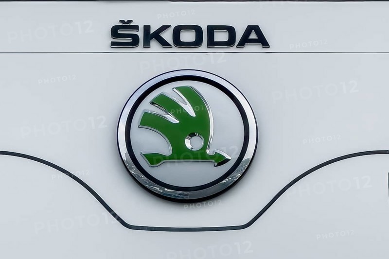 Logo of Czech car brand Car manufacturer Engine manufacturer Skoda today wholly owned subsidiary Part of integrated in company Volkswaqgen AG VW Group VW Group
