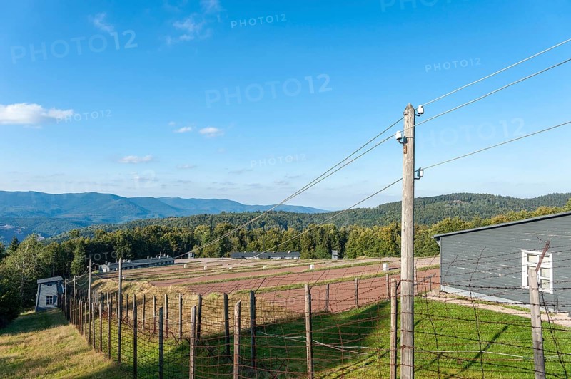 View over the site of the former concentration camp Natzweiler-Struthof