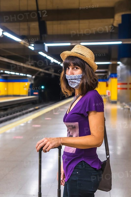 Tourist travel by metro in the coronavirus pandemic