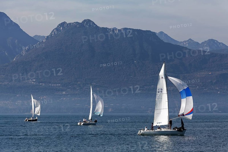 Sailboats on Lake Garda