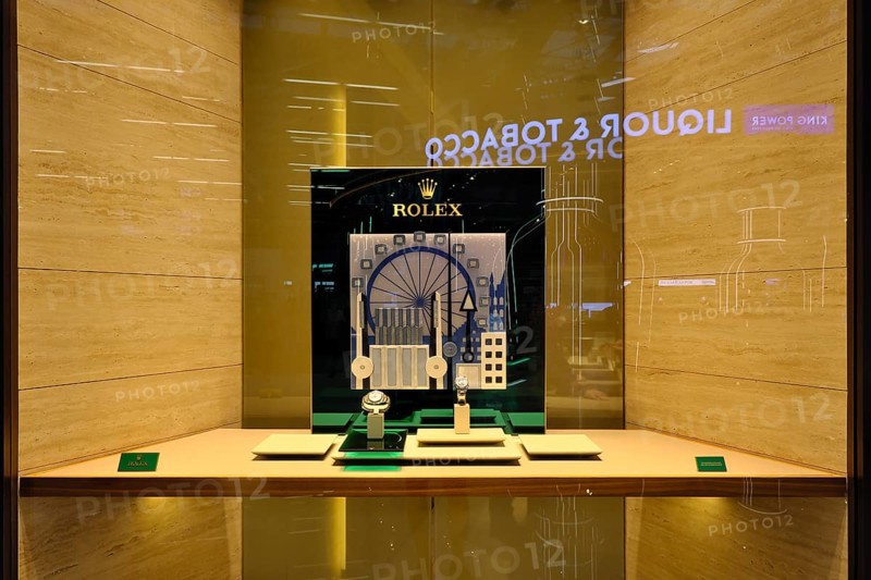 ROLEX shop window in the security area