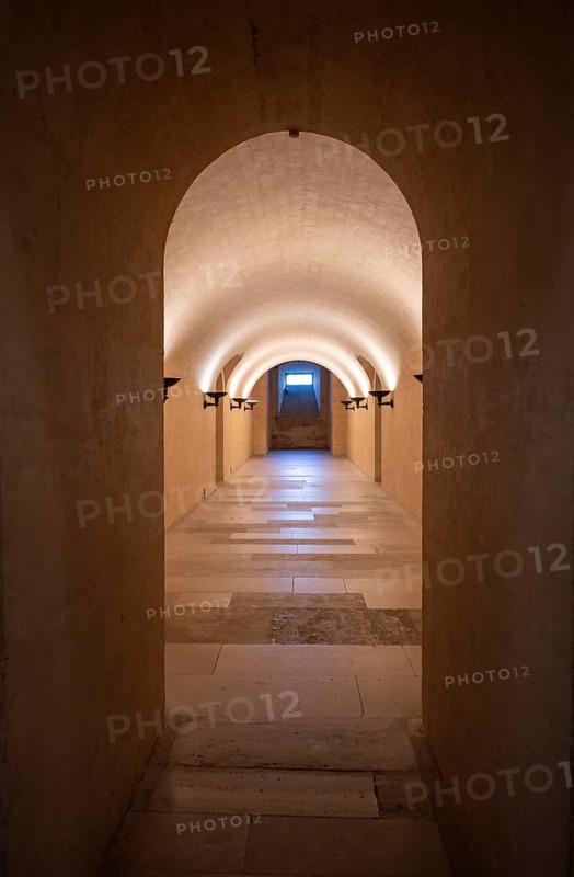 Interior view Corridor in the crypt