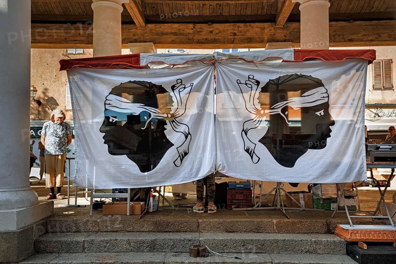 Two Corsican flags