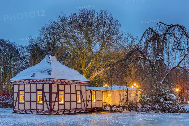 Lustgarten in Winter Stadthagen Germany