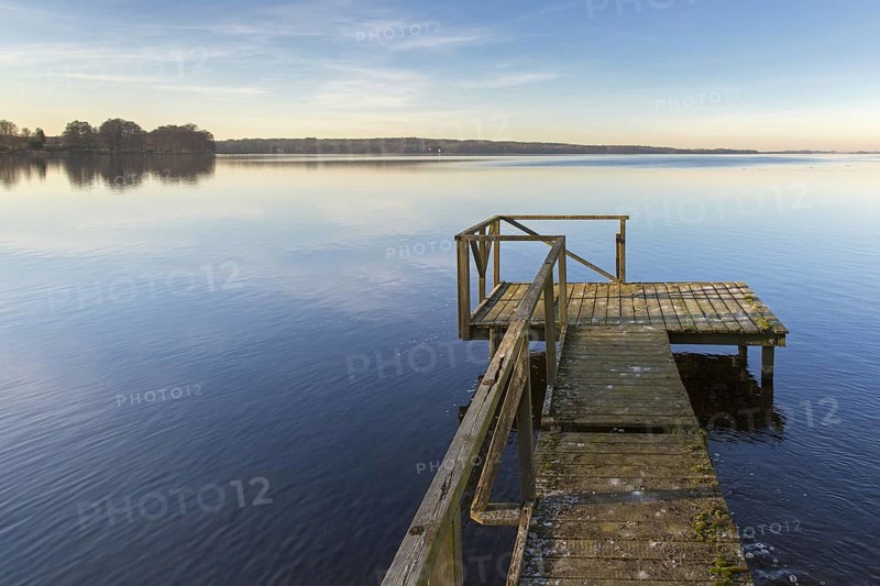 Wooden jetty at Grosser Ploener See