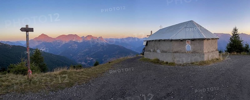 Mountain Chapel at Sunrise