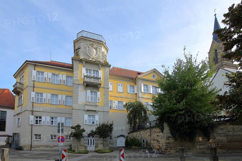 Local court and church tower of the collegiate church