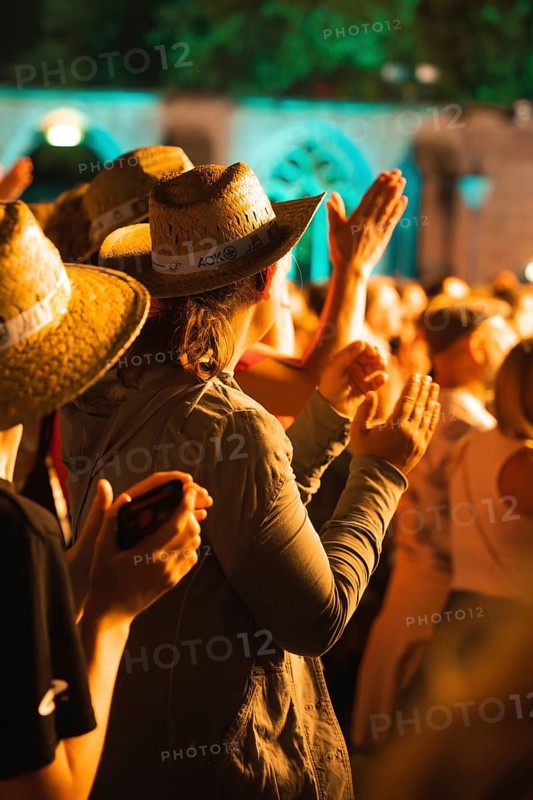Crowd at Live Klostersommer Festival in Historic Monastery