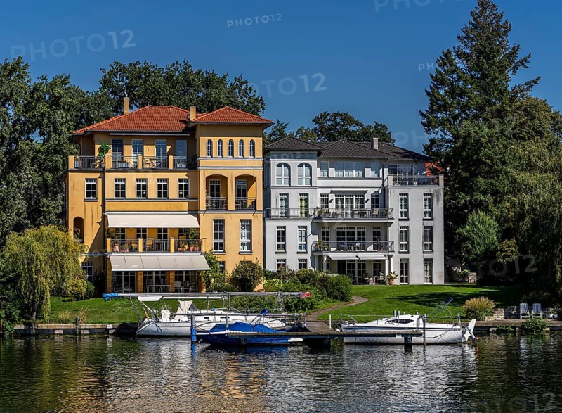 Old villas and new apartment buildings