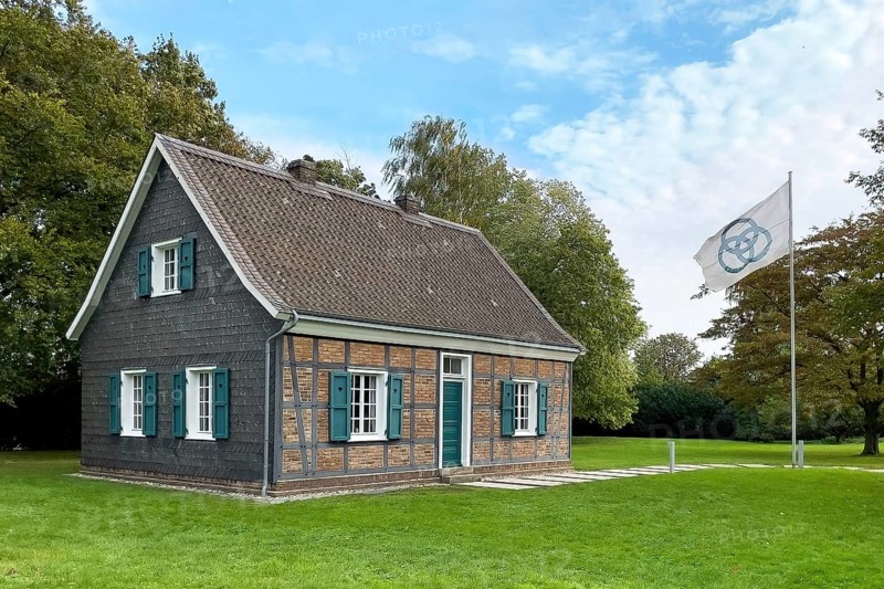 Historic ancestral home from 19th century residence of Friedrich Krupp company founder founder of Krupp Stahl company