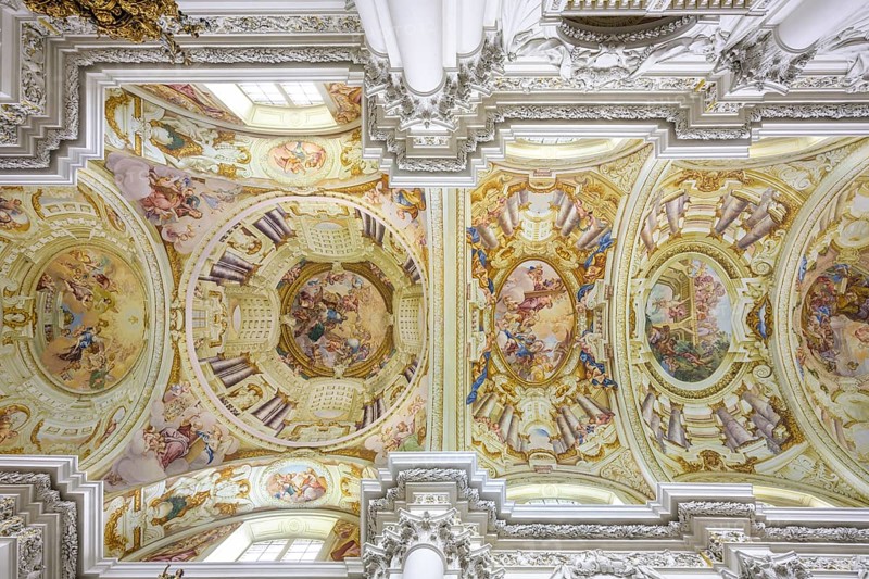 Ceiling painting in the church of the Augustinian Canons' Monastery of St. Florian