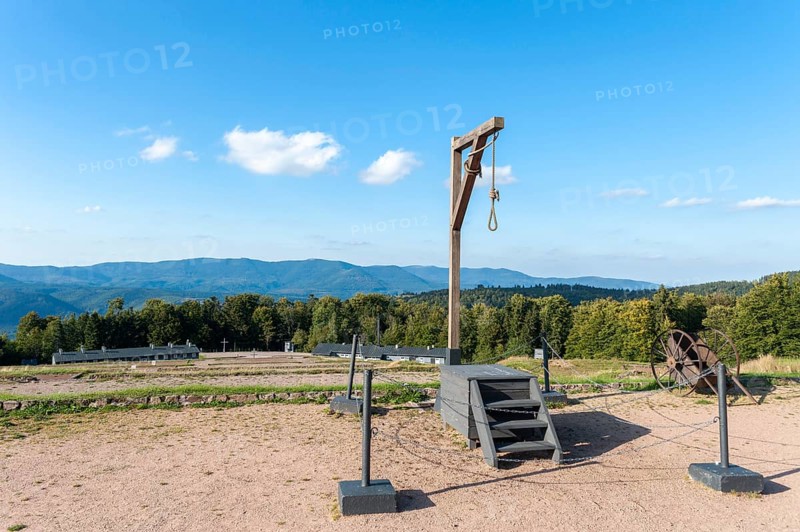 Execution site with gallows at the former Natzweiler-Struthof concentration camp