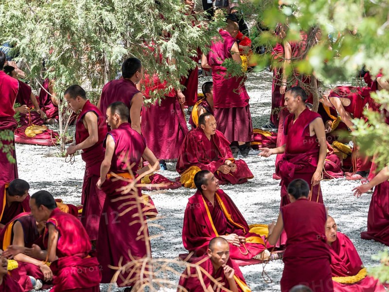 Monk discussion at Sera Monastery