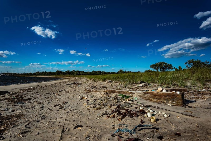 The Barren Island shore on the side of the Dead Horse Bay