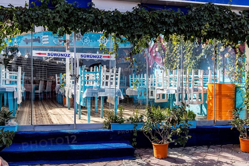 Closed restaurant in Kusadasi