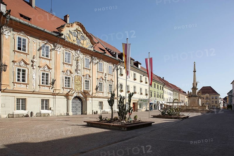 Main square with town hall St. Veit an der Glan