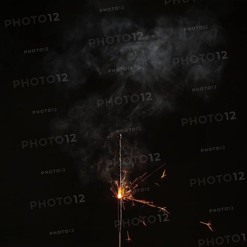 Close up flaming bengal light