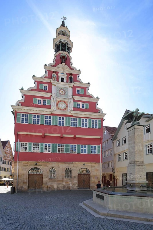 Old town hall built 1420 with tail gable